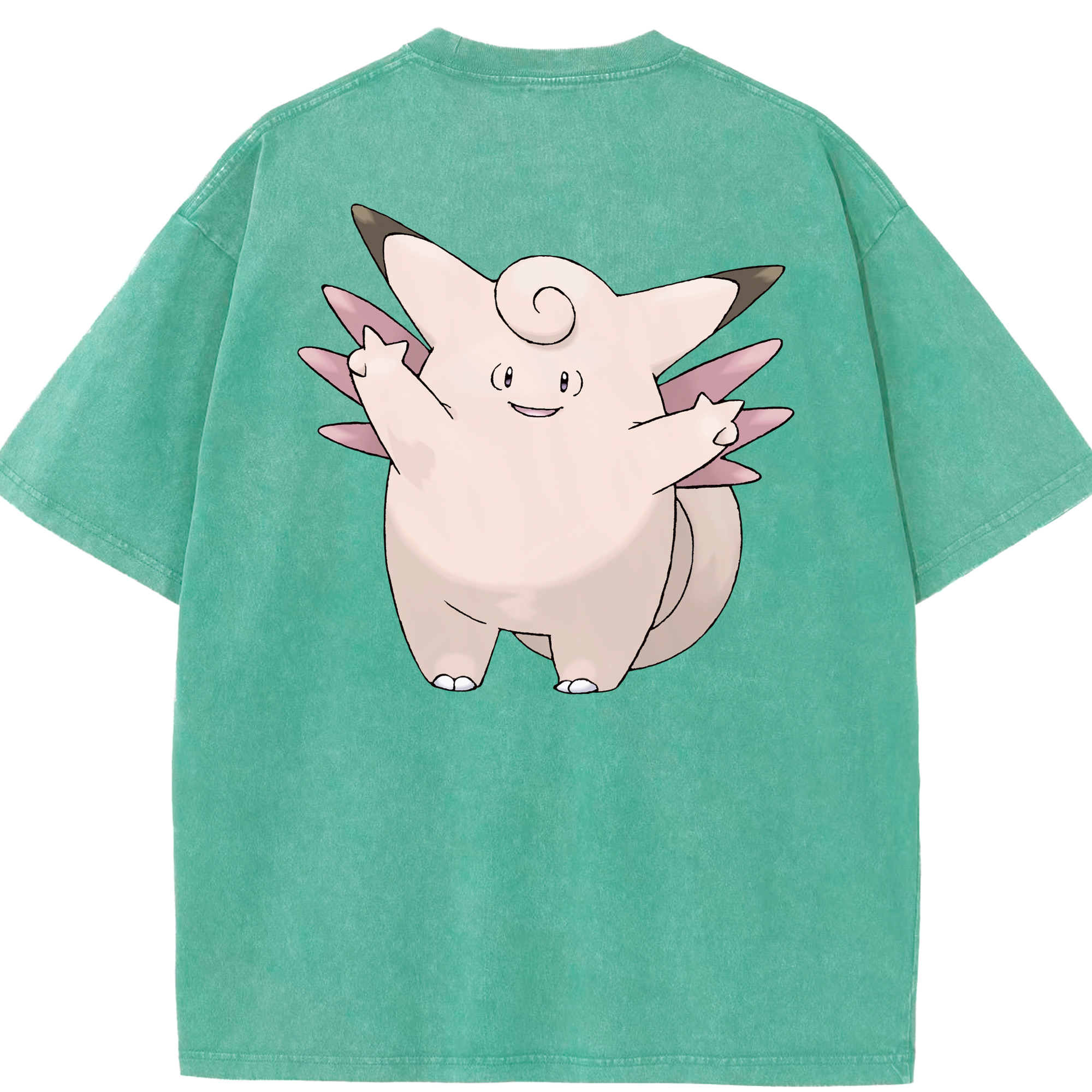 （画像用） ポケットモンスター Pokémon 綿100% ヴィンテージ風 半袖Tシャツ（背面プリント）